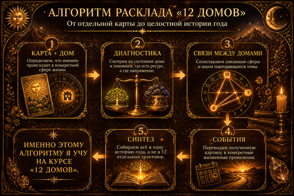 Алгоритм расклада «12 домов»